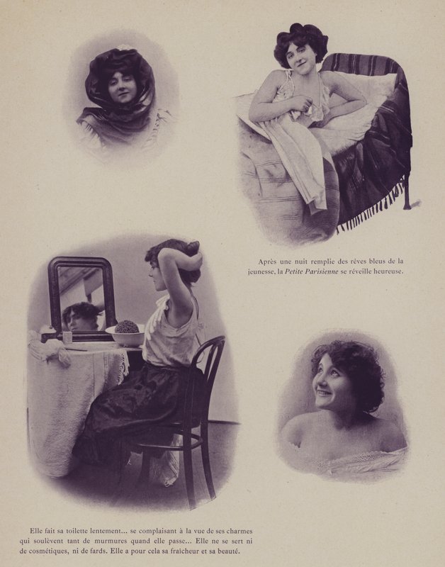 Petites Parisiennes（パリで働く若い女性たち）」のイラスト（モノクロ写真 作： フランスの写真家