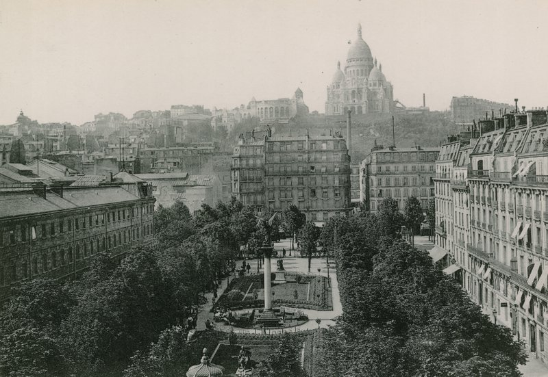 アントワープ広場とサクレクール寺院、アントワープ広場とサクレクール寺院（グラビア） 作： フランスの写真家