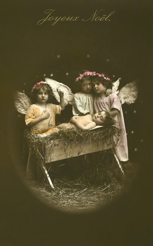 キリスト降誕のクリスマスカード 作： フランスの写真家