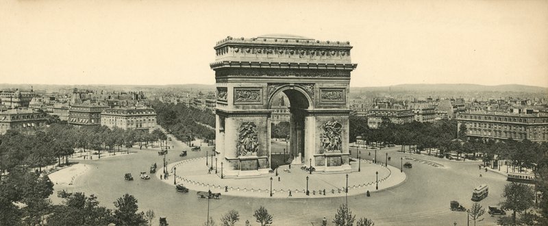 パリ、LArc de Triomphe、無名戦士の墓、エトワール広場、凱旋門？ 作： フランスの写真家