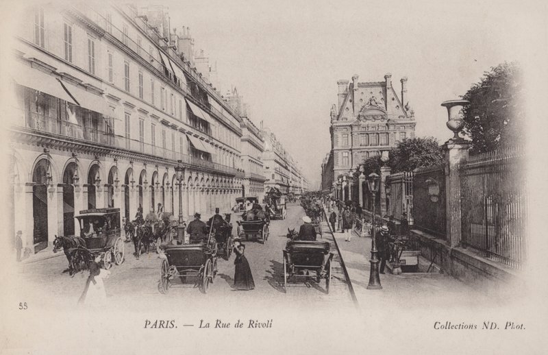 パリ、リヴォリ通り 作： フランスの写真家