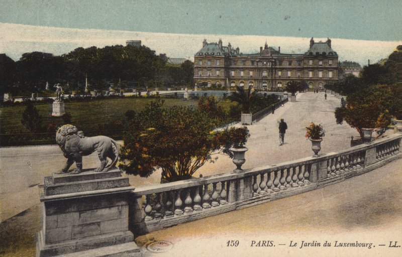 パリ、リュクサンブール公園 作： フランスの写真家