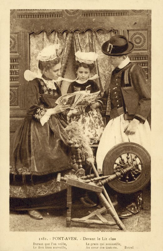 ポンアベン、ル・リット・クロ（モノクロ写真） 作： フランスの写真家