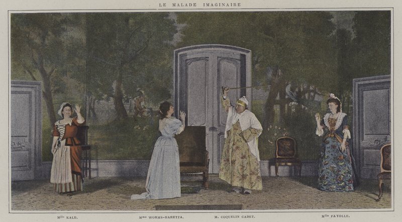 モリエール作「Le Malade Imaginaire」の上演風景（カラー写真 作： フランスの写真家