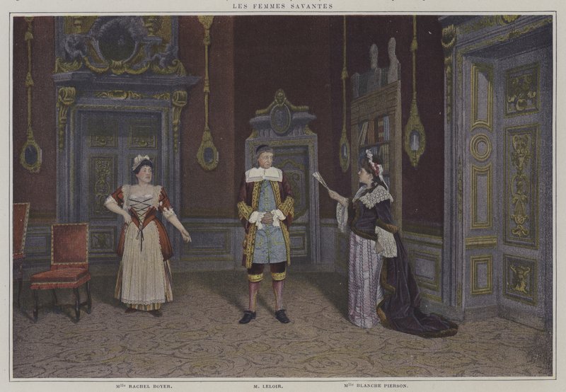 モリエール作「Les Femmes Savantes」の上演風景（カラー写真 作： フランスの写真家