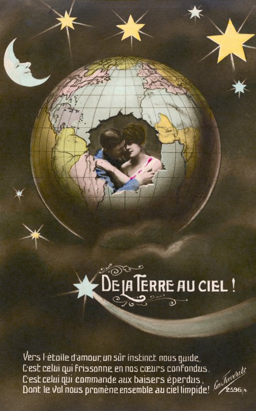 宇宙から見た地球（カラー写真 作： フランスの写真家