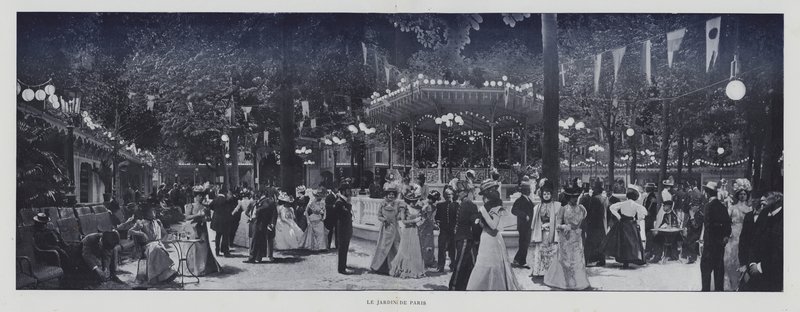 The Jardin de Paris（モノクロ写真 作： フランスの写真家
