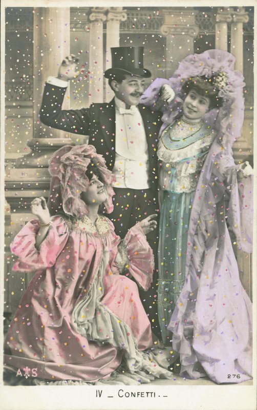 仮面舞踏会の様子（カラー写真 作： フランスの写真家