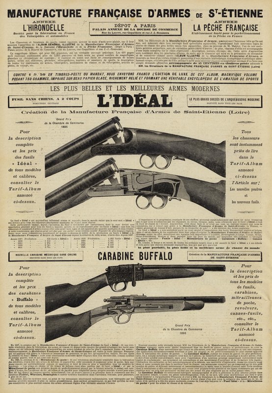 銃の広告 作： フランス語学校