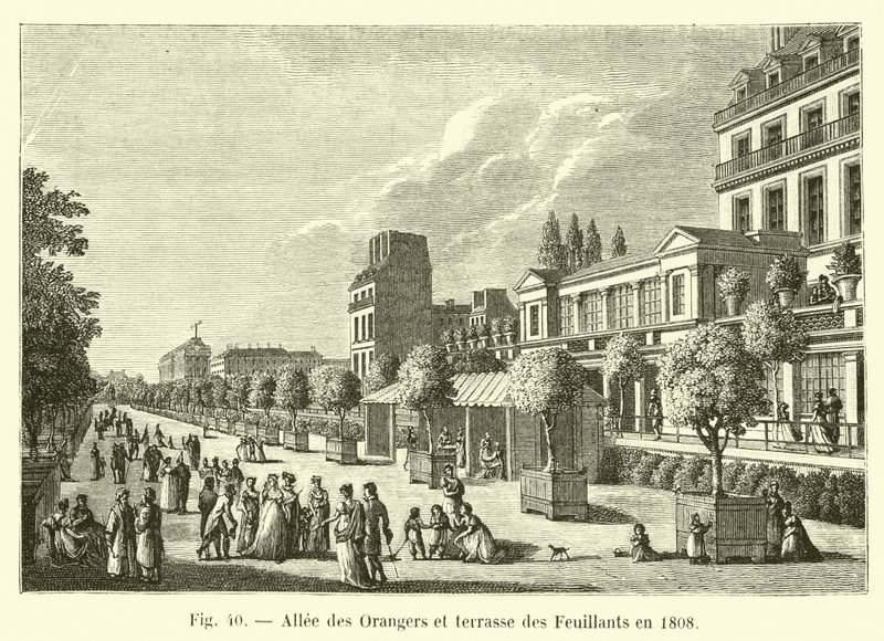 1808年のアリーデオランジェとテラッセデフイヤン 作： フランス語学校