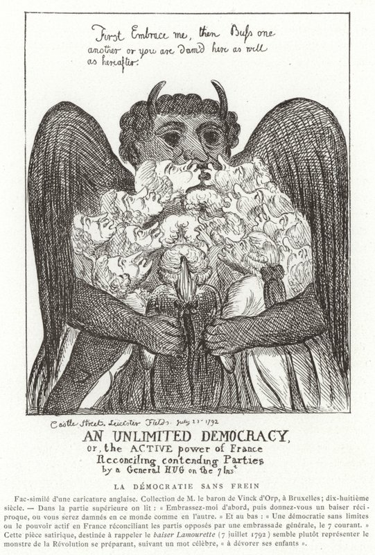 無制限の民主主義、1792年 作： フランス語学校