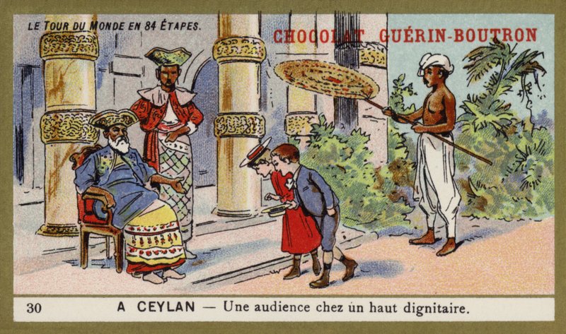 要人との謁見（セイロン）（クロモリト 作： フランス語学校