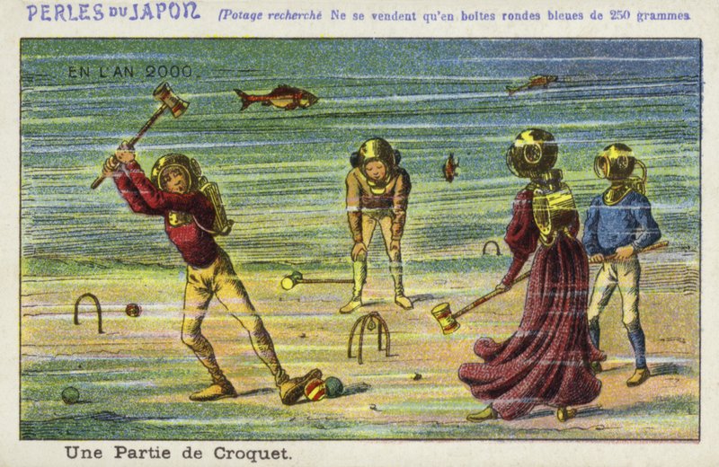 2000年のクロケットの水中ゲーム 作： フランス語学校