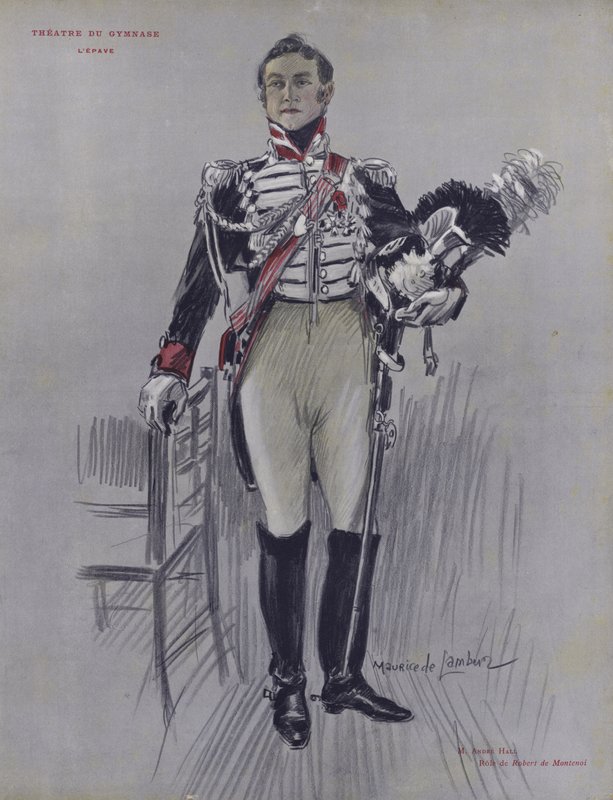 LEpaveのRobert de MontenoiとしてのAndre Hall 作： フランス語学校