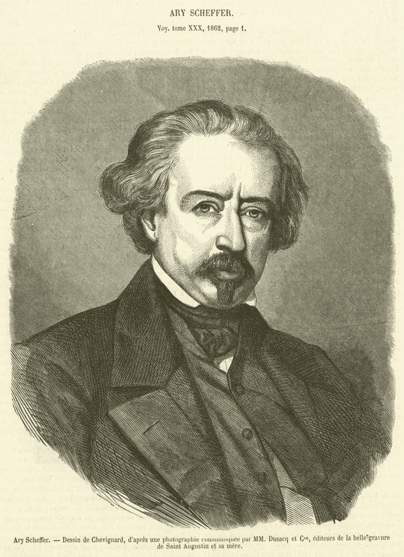 Ary Scheffer（エングレービング 作： フランス語学校