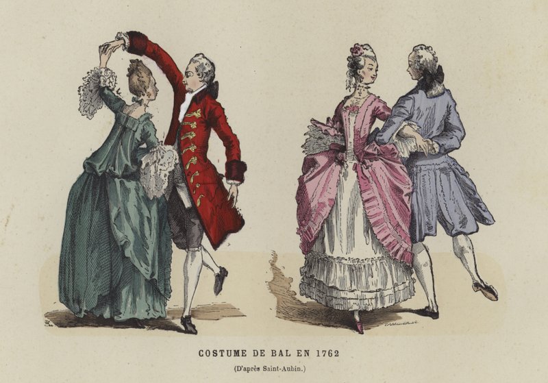 ボールコスチューム、1762 作： フランス語学校