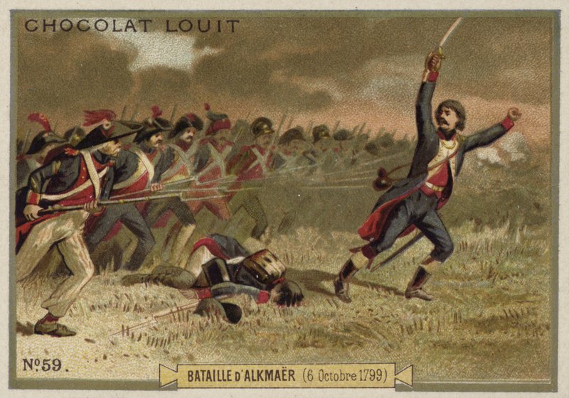 アルクマールの戦い、フランス革命戦争、1799年10月6日 作： フランス語学校