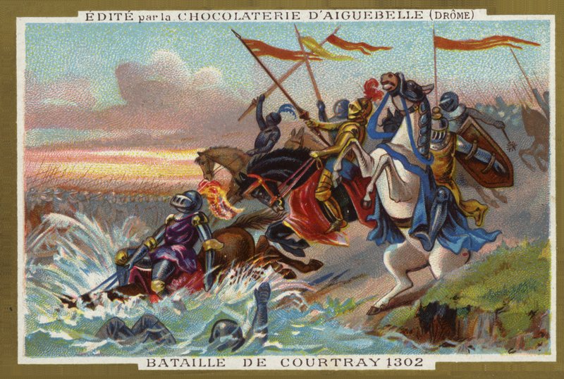 1302年のコートライの戦い 作： フランス語学校