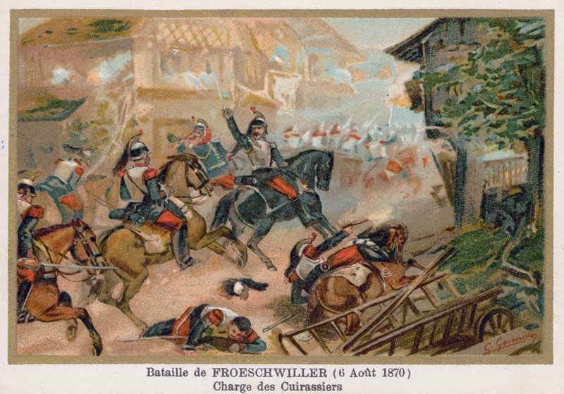 フレーシュヴィレールの戦い、キュラシエの突撃 作： フランス語学校