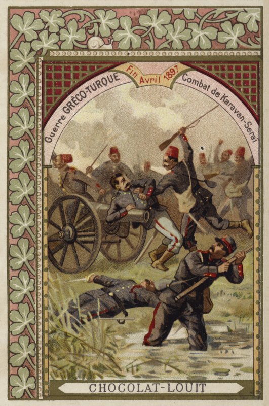 カラバンセライの戦い、グレコトルコ戦争、1897年4月 作： フランス語学校