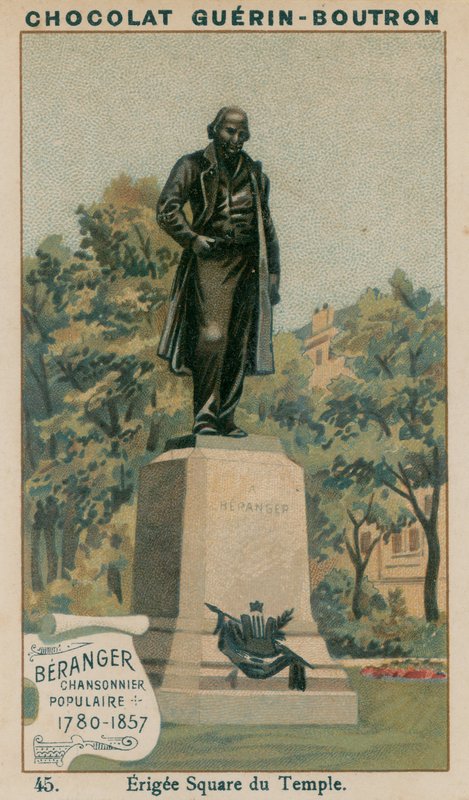 ベレンジャー、人気のシャンソニエ、1780〜1857年、エリジースクエアデュテンプル 作： フランス語学校