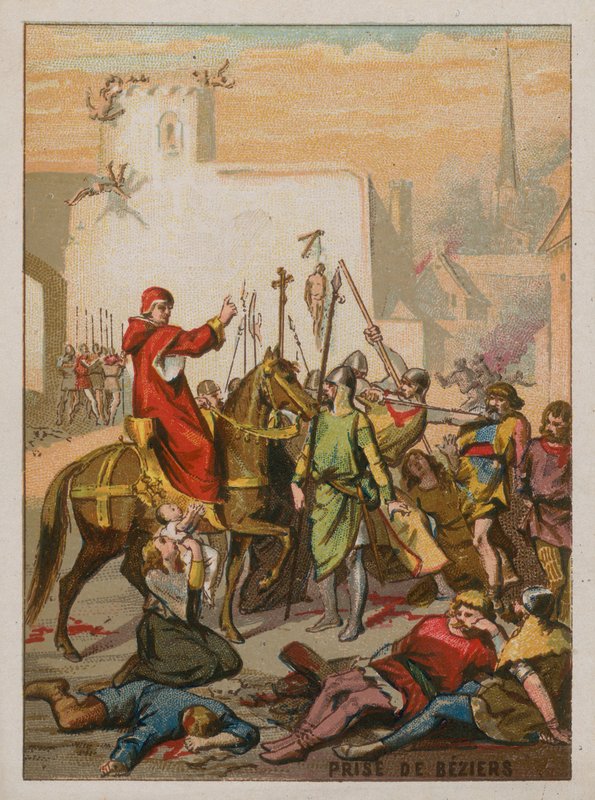 1209年の十字軍によるベジエの捕獲 作： フランス語学校