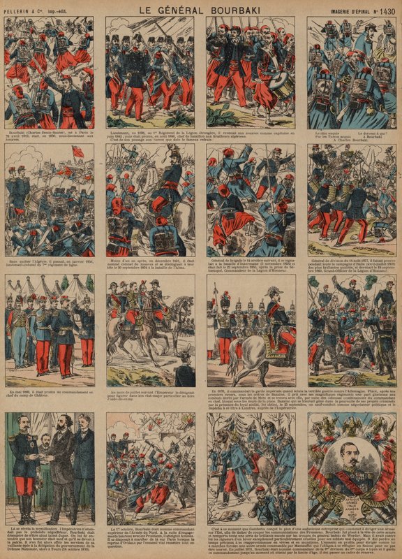 フランスの将軍シャルル＝ドニ・ブルバキの経歴（カラー図版 作： フランス語学校