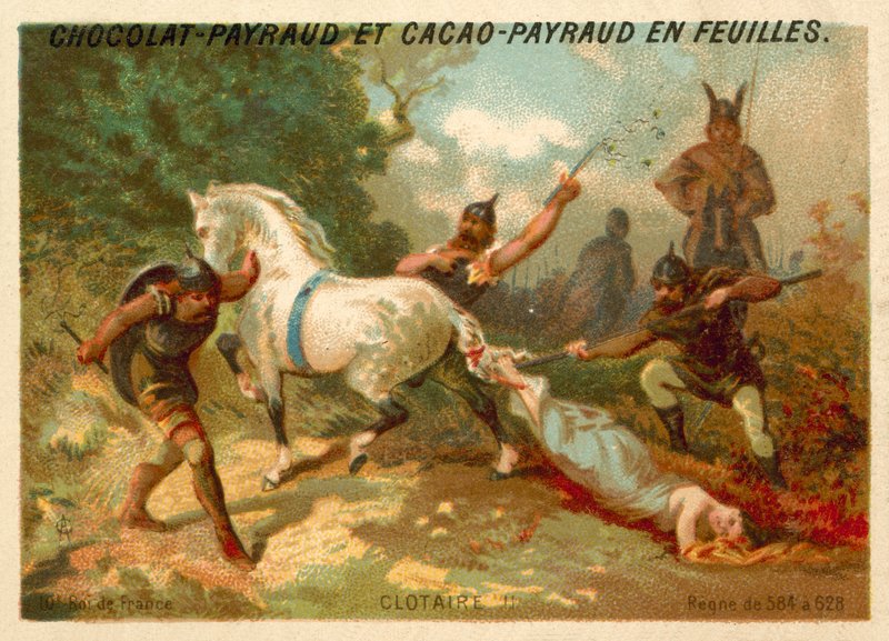 クロタールIIとオーストラリアのブルンヒルダの処刑、613 作： フランス語学校