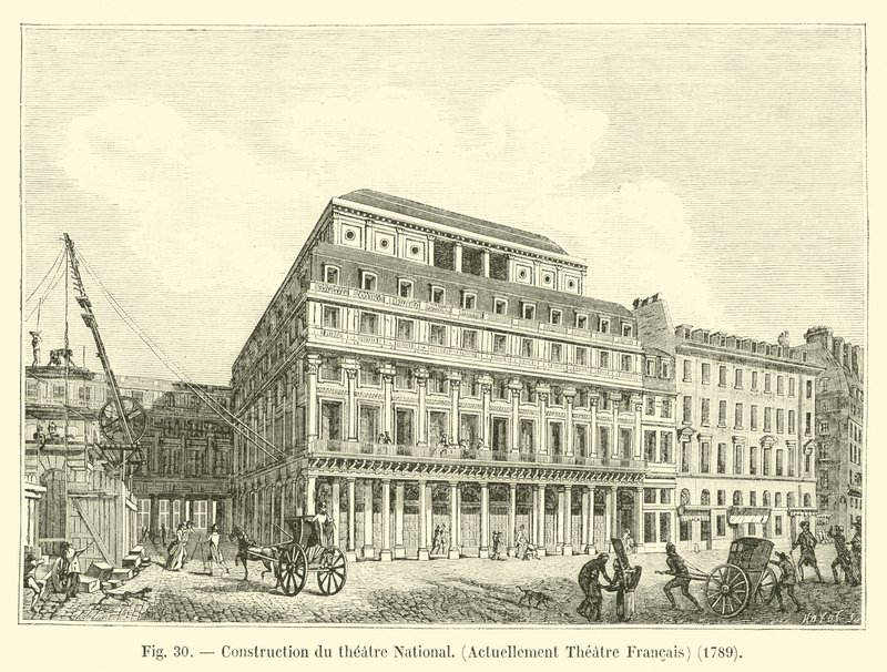 国立劇場の建設、現在のフランス劇場、1789 作： フランス語学校
