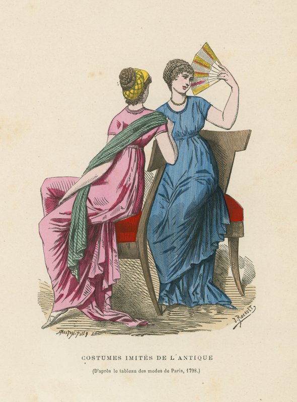 1798年の古代の衣装を模した衣装 作： フランス語学校