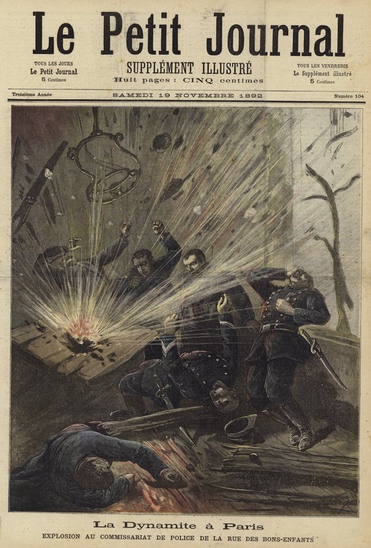 ルプティジャーナルの表紙、1892年11月19日 作： フランス語学校