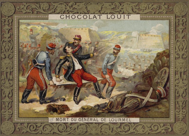ラーメル将軍の死、インケルマンの戦い、クリミア戦争、1854年 作： フランス語学校