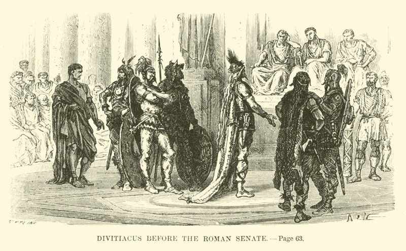 ローマ元老院の前のDivitiacus 作： フランス語学校