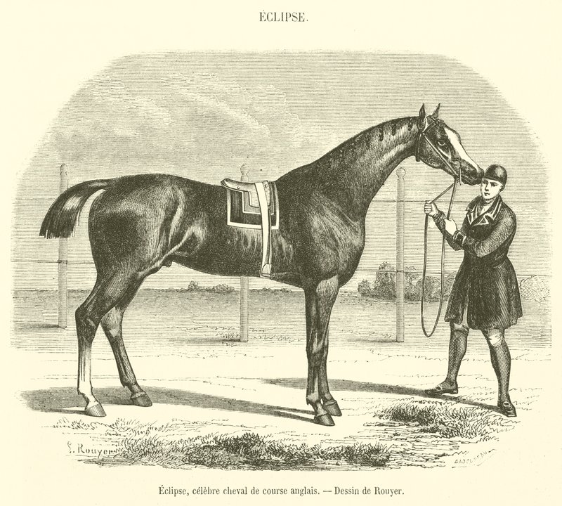 エクリプス（イギリスの有名競走馬）（彫刻 作： フランス語学校