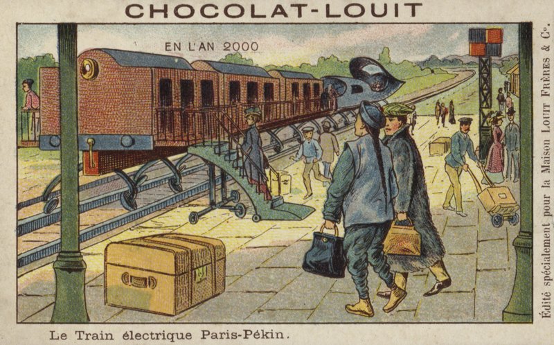 2000年のパリから北京への電車 作： フランス語学校