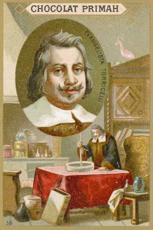 エヴァンジェリスタトリチェッリ、イタリアの物理学者および数学者 作： フランス語学校