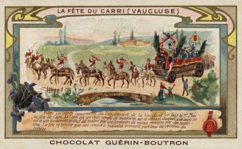 フランス、ヴォークリューズ、カリーの祭り（クロモリト 作： フランス語学校