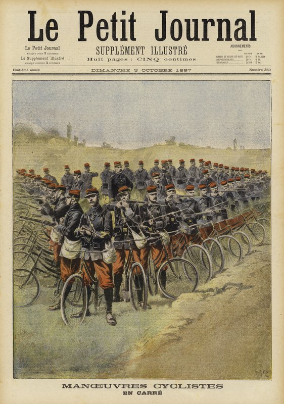 操縦上のフランスの自転車軍 作： フランス語学校