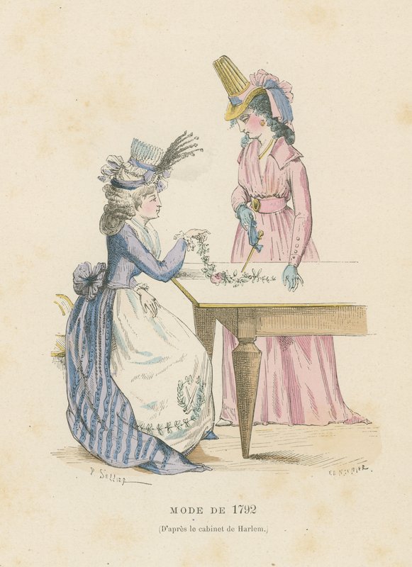 1792年のフレンチファッション 作： フランス語学校