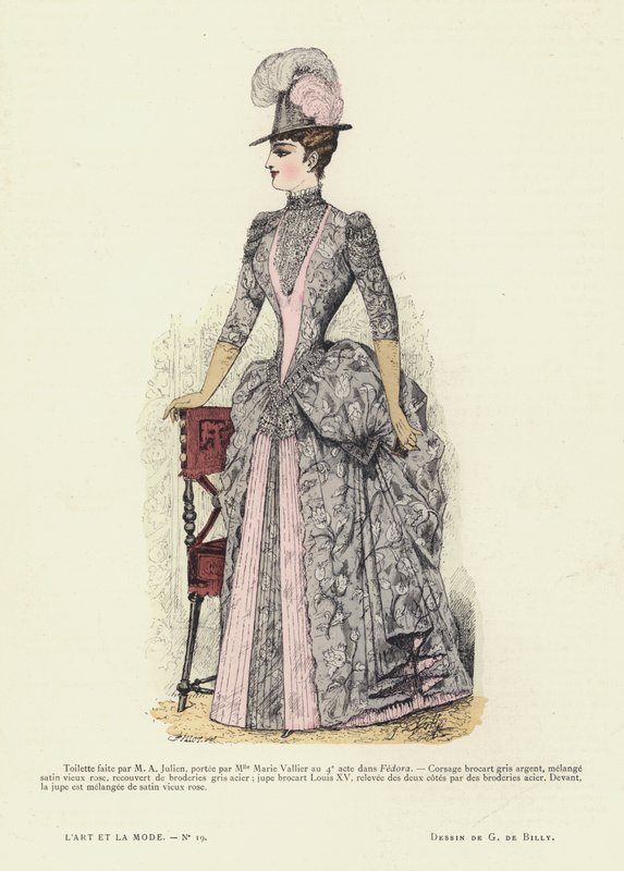 フランスのファッションプレート、1885-86 作： フランス語学校
