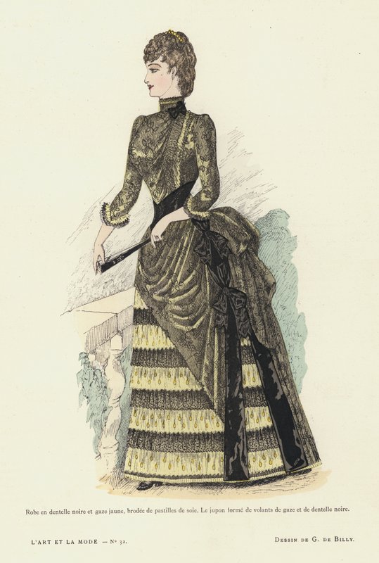 フランスのファッションプレート、1885-86 作： フランス語学校