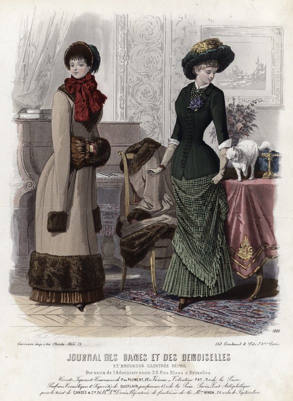 19世紀後半のフランスのファッションプレート