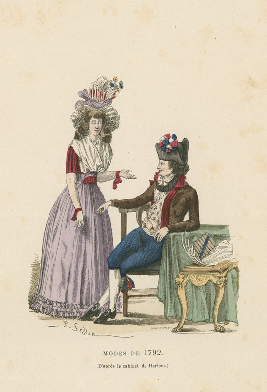 1792年のフランス風ファッション 作： フランス語学校