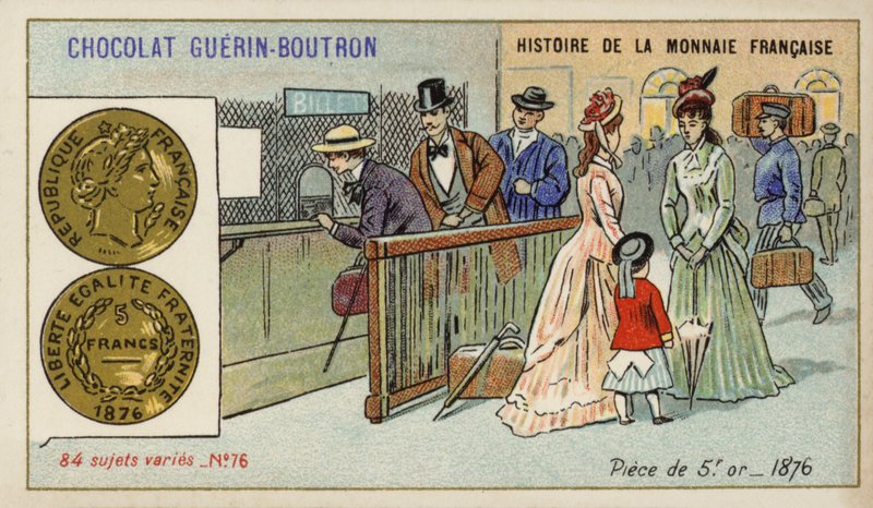 ゴールド5フランピース 作： フランス語学校