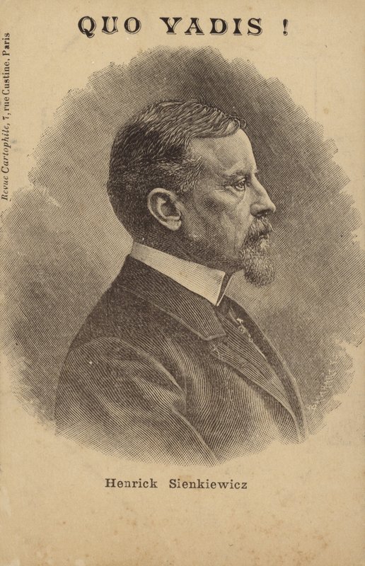 ヘンリク・シエンキェヴィチ（1846～1916）ポーランドのジャーナリスト、小説家（リトグラフ） 作： フランス語学校
