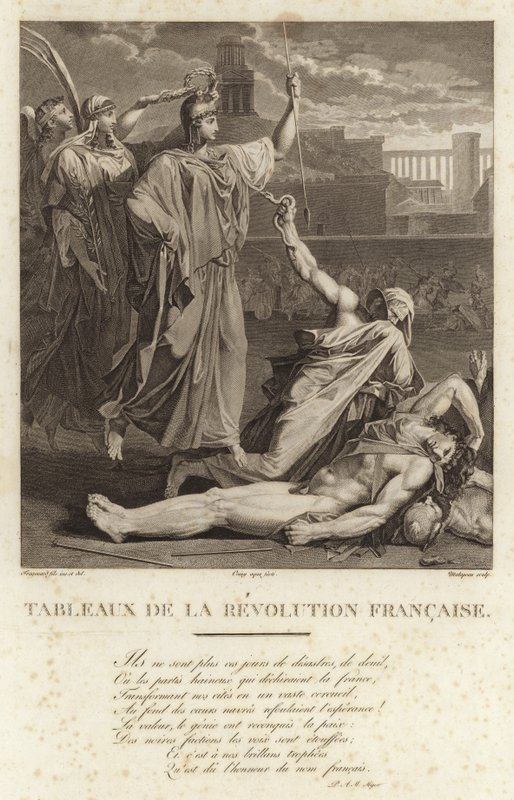 フランス革命の歴史的絵画 作： フランス語学校