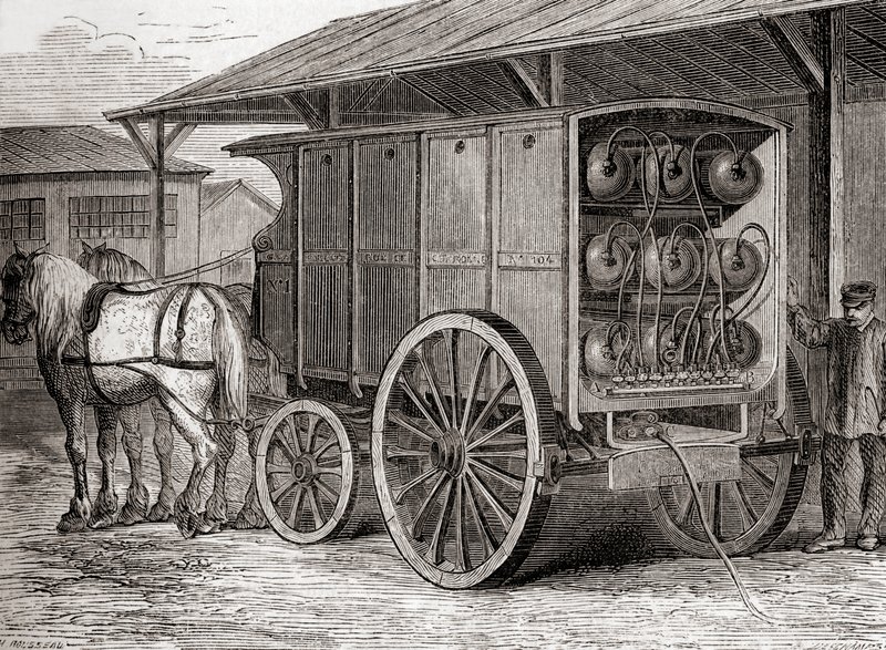 フランス输入馬車 18世紀のフランス馬車、1875