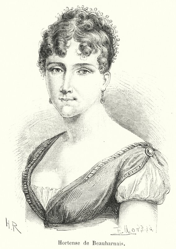 Hortense de Beauharnais (エングレービング) 作： フランス語学校