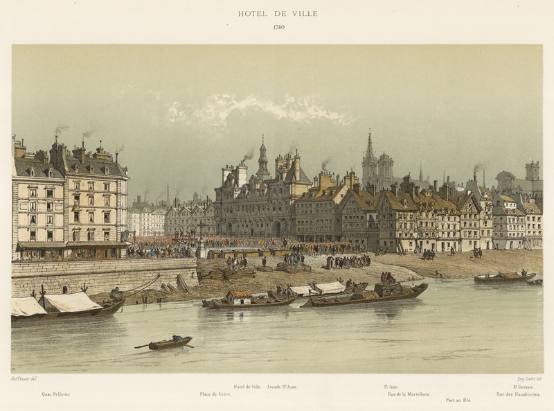 市庁舎、1740 作： フランス語学校