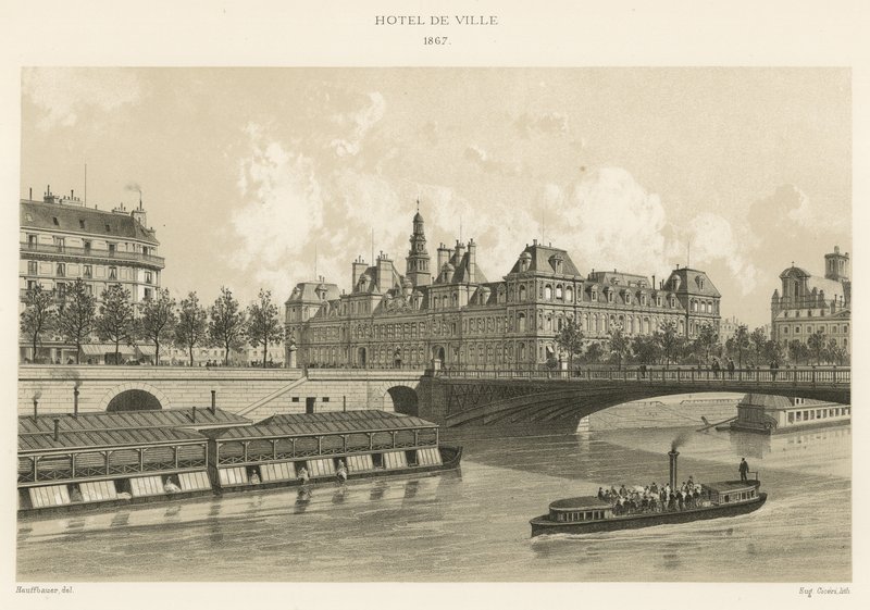 市庁舎、1867 作： フランス語学校